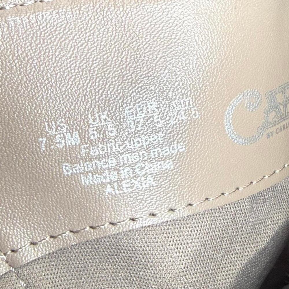 Carlos by Carlos Santana Alexia Floral embroidered beige suede Sz 7.5 - Picture 4 of 8